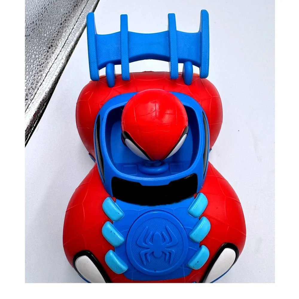 Marvel Spidey and His Amazing Friends Webbed Wheelie Toy Car Spider-Man Jazwares